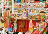 Puzzle Puzzle vintage : le magasin de bonbons