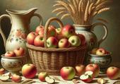 Puzzle Puzzle arts : nature morte de pommes